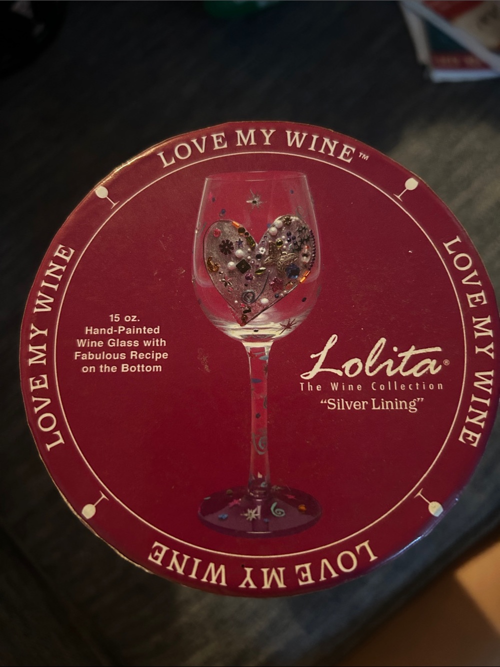 Lolita Hand-Painted The Wine Collection “Silver Lining”